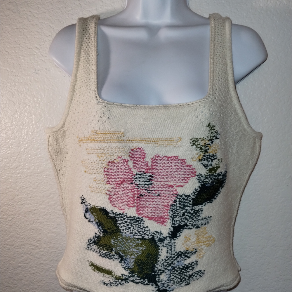 Anthropologie NWT Cream Knit Sweater size Medium